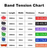 Activ Pro Resistance Bands Exercise Elastic Band Workout Rubber Loop Crossfit Strength Pilates Fitness Equipment Training Expander Unisex